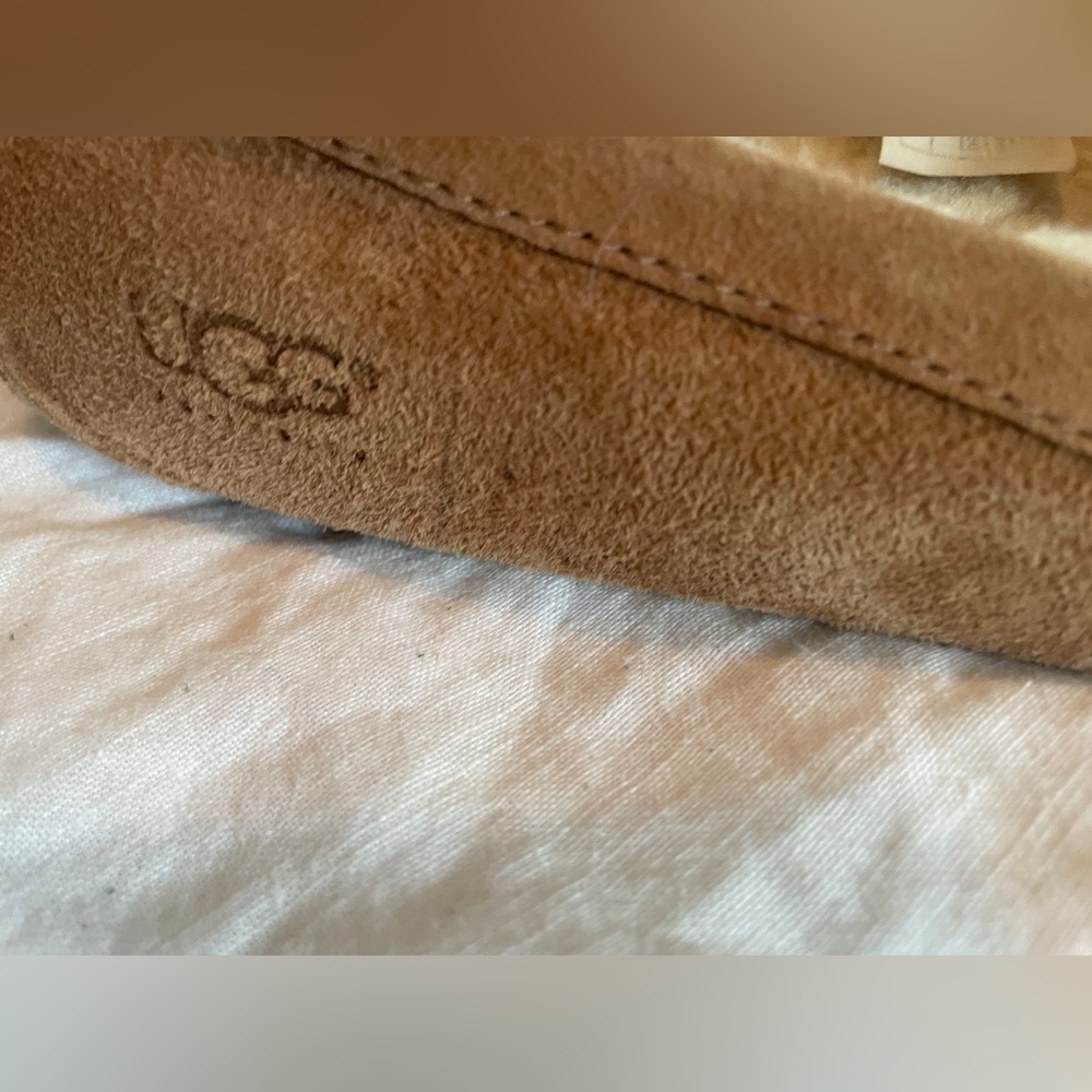 UGG women’s chestnut Suede Ansley Slippers size 8 - Picture 2 of 9